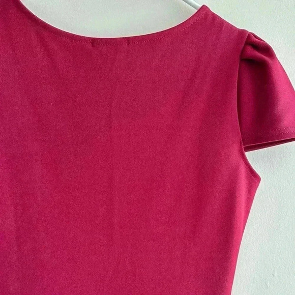 boohoo Night Laura Wrap Skirt Bodycon Dress, Berry, Size 6 - Picture 13 of 16